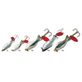 Alternative view of Halco Wobbler Sparkler with Red Teaser