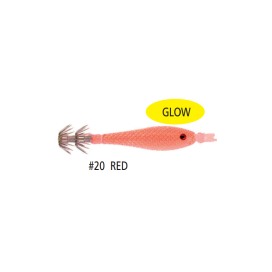 Alternative view of Chica Soft Squid Jig with Glitter